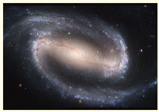 The barred spiral galaxy NGC 1300, 100,000 light-years across.