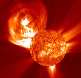 Coronal mass ejection (photo: SolO (NASA/ESA)