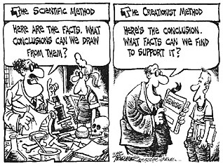 The essence of the debate as seen by an evolutionist cartoonist The essence of the debate as seen by an evolutionist cartoonist